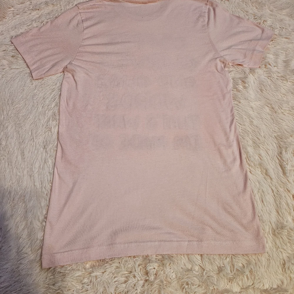 Pink and Black Short Sleeve Graphic Tee - Picture 3 of 3